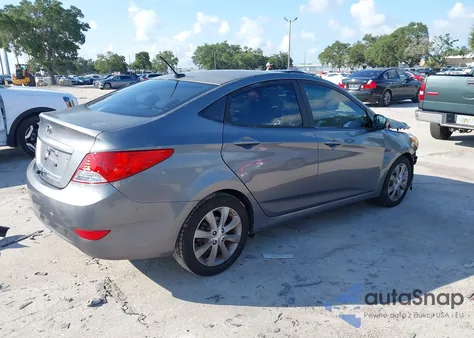 2014 Hyundai Accent Gls z USA, uszkodzony, nr VIN KMHCU4AE7EU766404